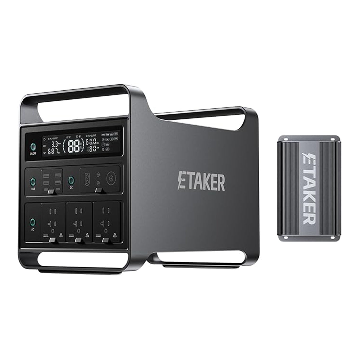 M2000 Portable Power Station with Driving Fast Charger Fleet 1000