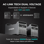 4016Wh Solar Generator with Driving Fast Charger Fleet 1000 and Merge Box Set