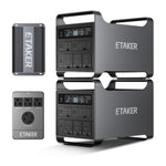 4016Wh Solar Generator with Driving Fast Charger Fleet 1000 and Merge Box Set